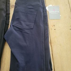 Athleta Moto leggings with back pockets